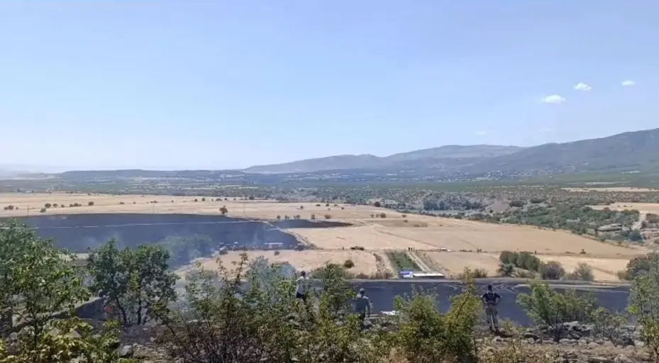 Ankara’da 40 dönüm ekili arazi yandı