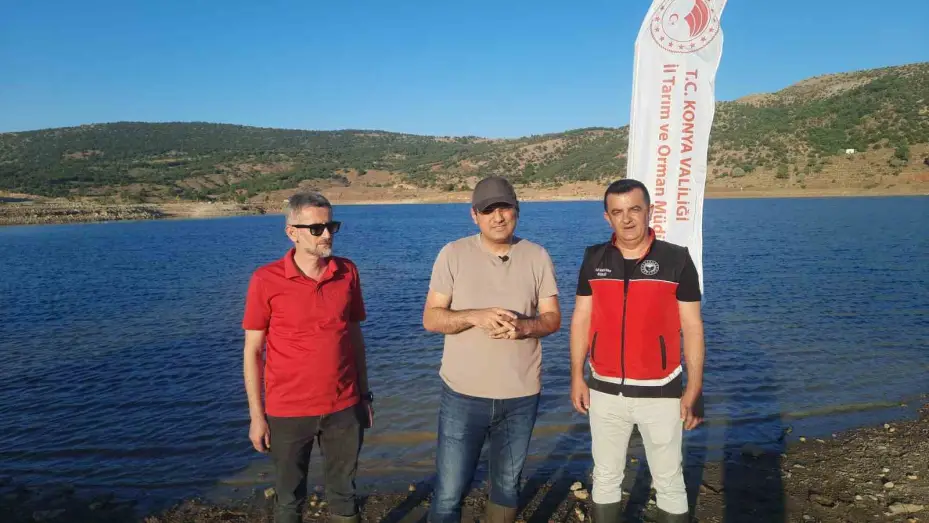 Bozkır’ın baraj ve göletleri yavru sazan balıkları ile buluştu
