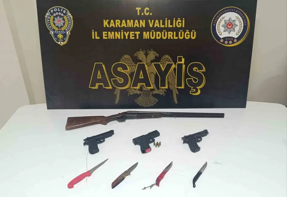 Karaman’da uyuşturucu ele geçirilirken, 10 kişi tutuklandı