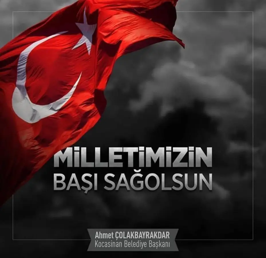 Başkan Çolakbayrakdar: "Milletimizin başı sağ olsun"