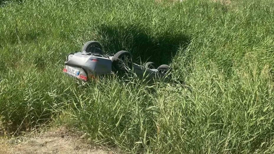 Kırıkkale’de otomobil takla attı: Aynı aileden 5 yaralı