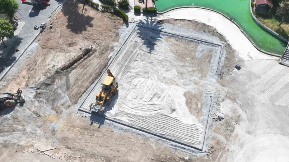 Ahmet Uslu Dutluk Parkı’nda yenileme çalışmaları başladı