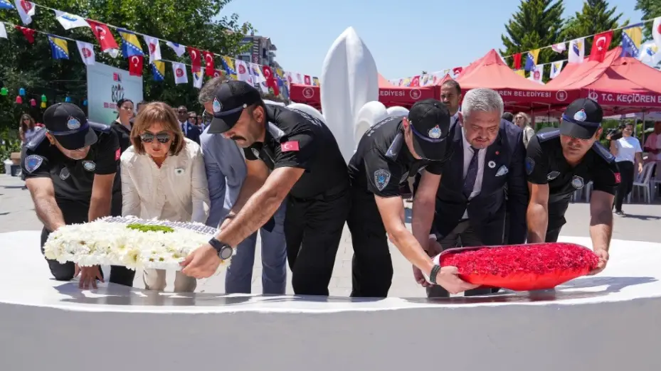 Srebrenitsa Soykırımı kurbanları Keçiören’de anıldı