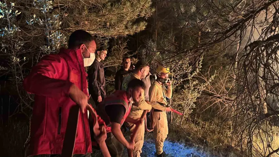 Çankırı’daki orman yangınına müdahale 4 saattir sürüyor