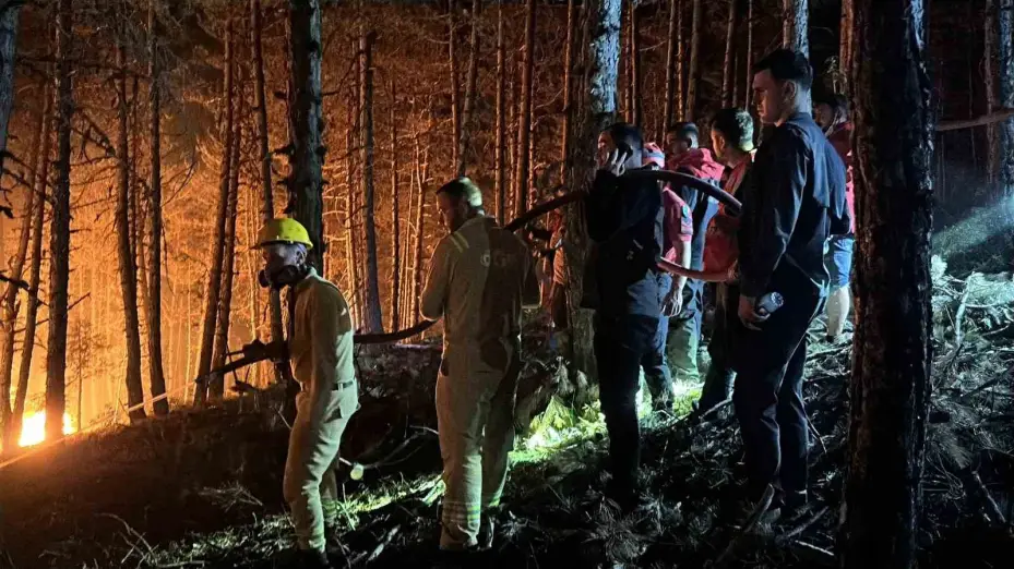 Çankırı’daki orman yangınına müdahale 4 saattir sürüyor