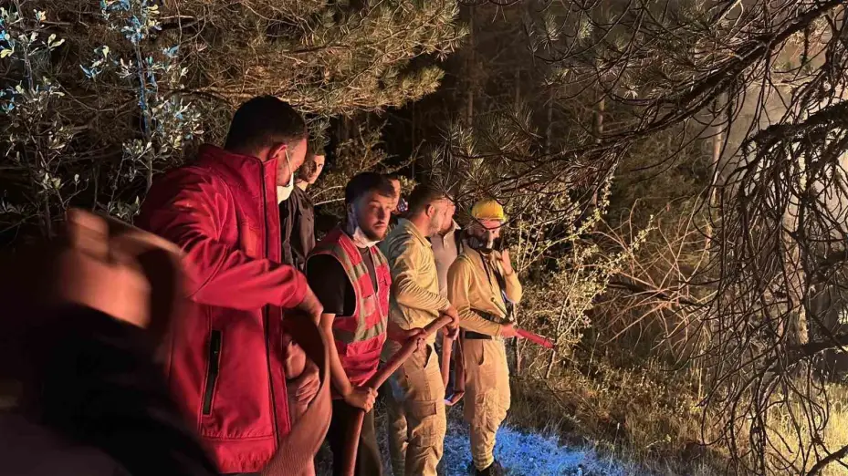 Çankırı’daki orman yangınına müdahale 4 saattir sürüyor