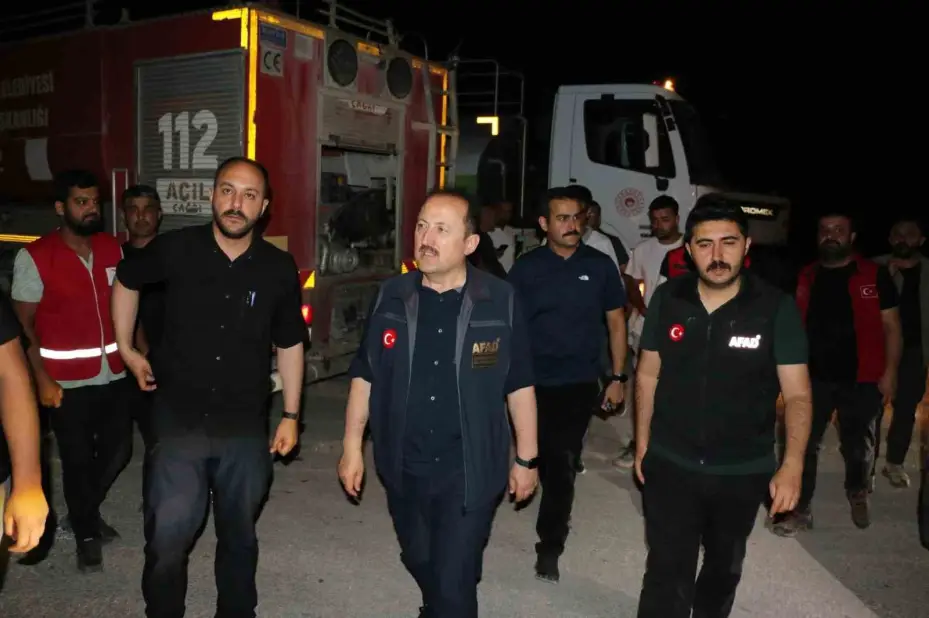AFAD: "(Hatay Yayladağı) Yangınlara; 734 personel, 7 uçak, 14 helikopter, 215 araç ile müdahale edilmektedir"
