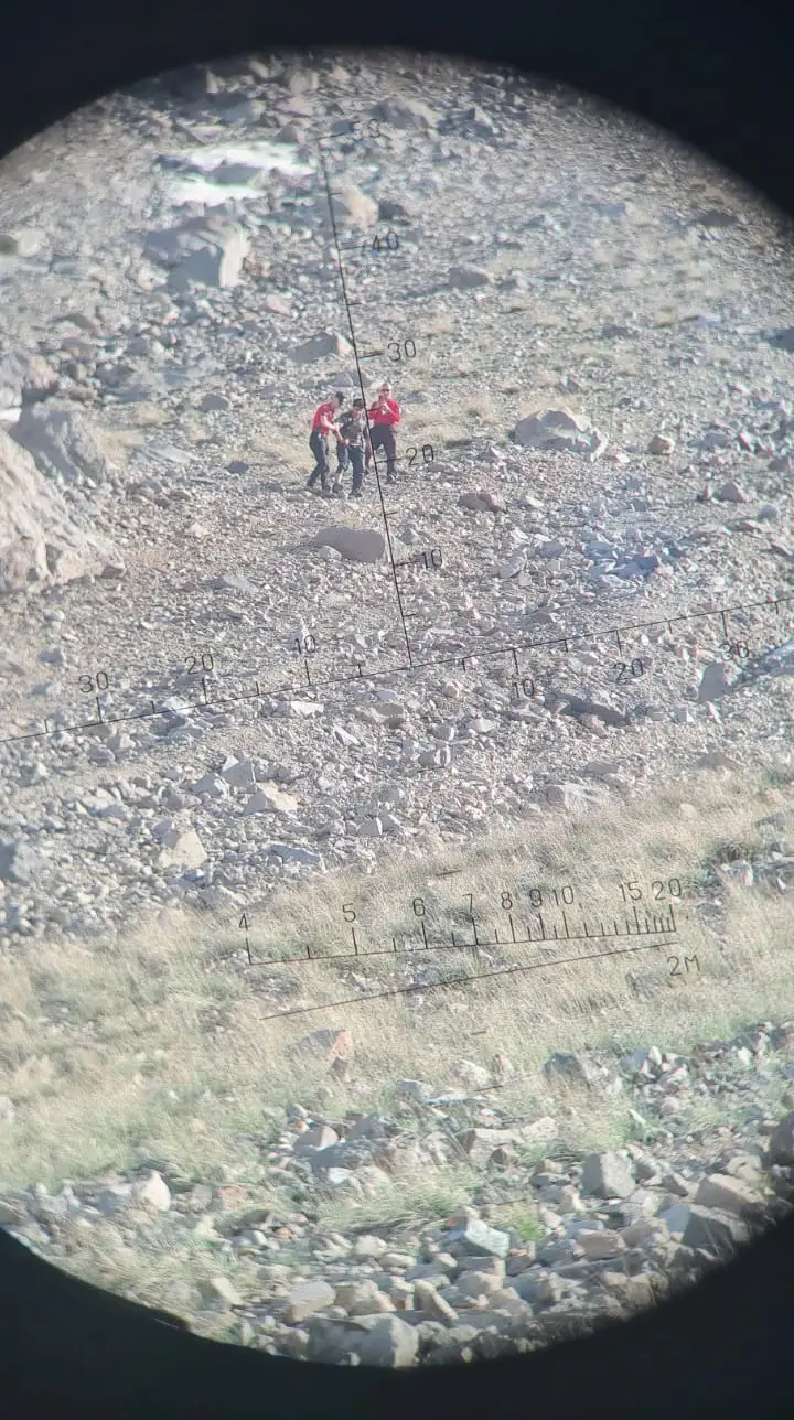 Erciyes’te 3 bin 350 metre yükseklikte mahsur kalan dağcı kurtarıldı