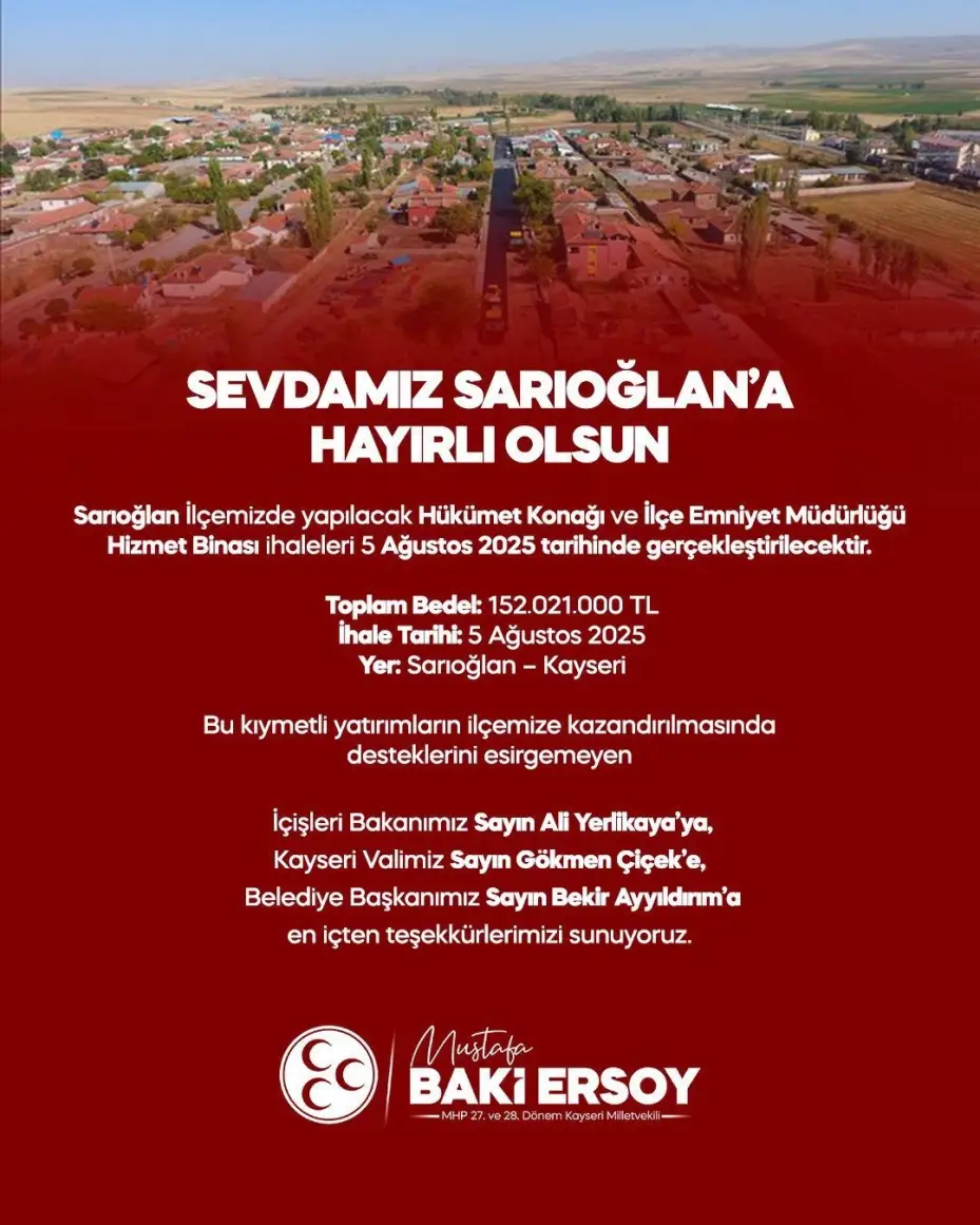 Belediye başkanı ve muhtardan MHP’li Ersoy’a istişare ziyareti