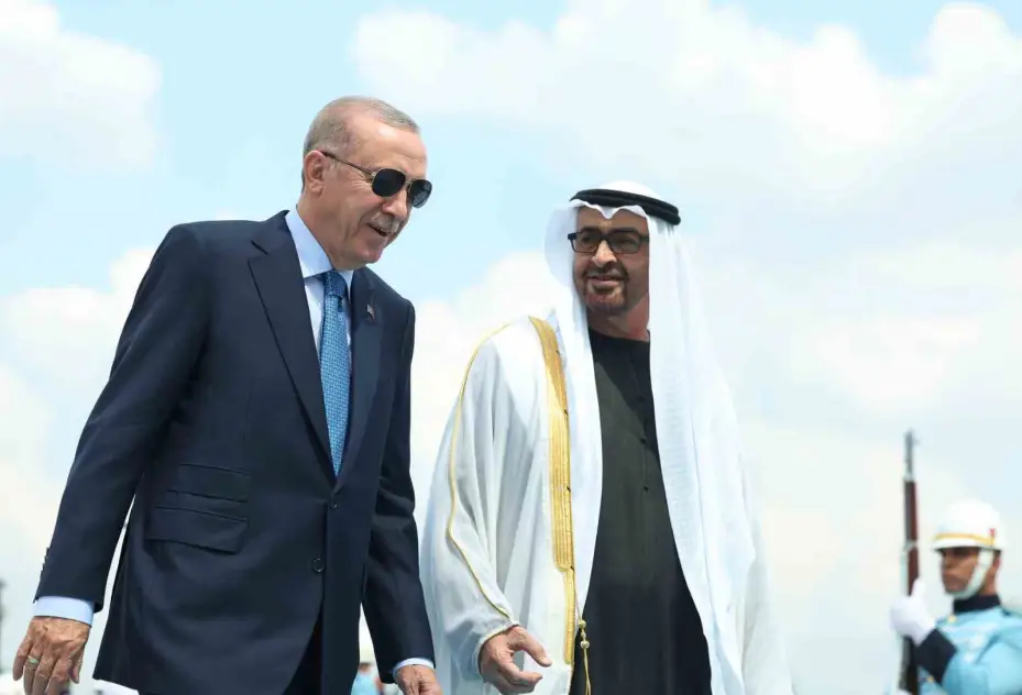 Cumhurbaşkanı Erdoğan, BAE Devlet Başkanı Al Nahyan’ı törenle karşıladı