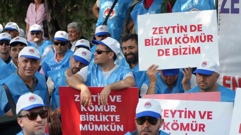 Milaslı muhtarlar ve TES-İŞ’ten Maden Yasası’na destek: "Köylerimiz ve zeytinlerimiz yok olmayacak"