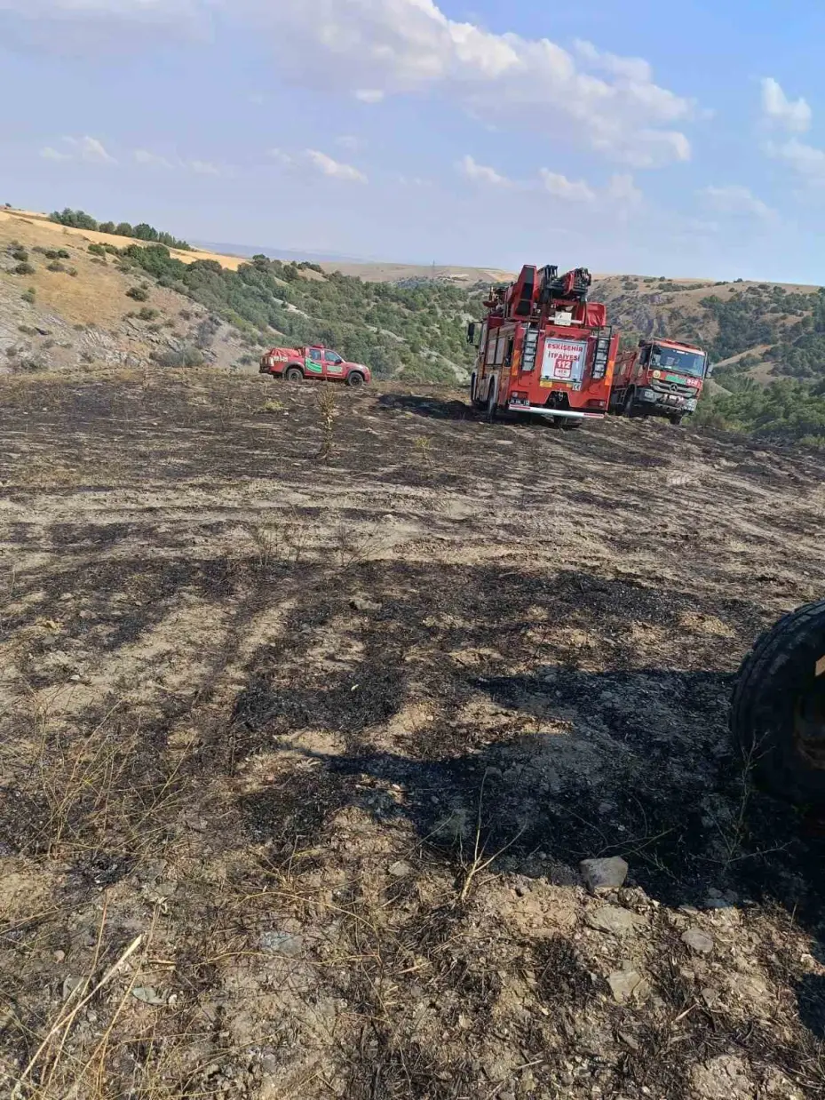 Uludere mahallesinde çıkan yangın kontrol altına alındı