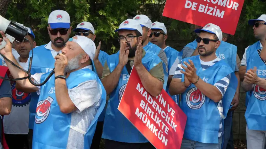 TES-İŞ ve Milaslı muhtarlardan Maden Yasası’na destek