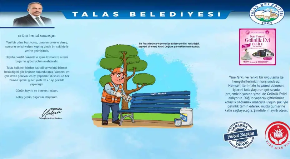Başkan Yalçın’dan personele moralli başlangıç mesajı