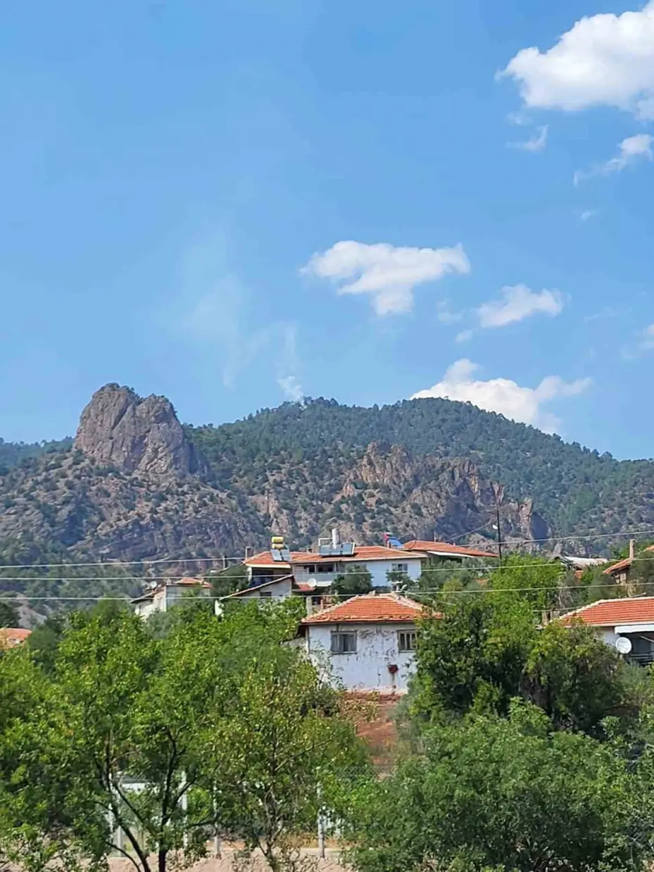 Yıldırım düşmesi sonucu çıkan orman yangını havadan müdahale ile söndürüldü