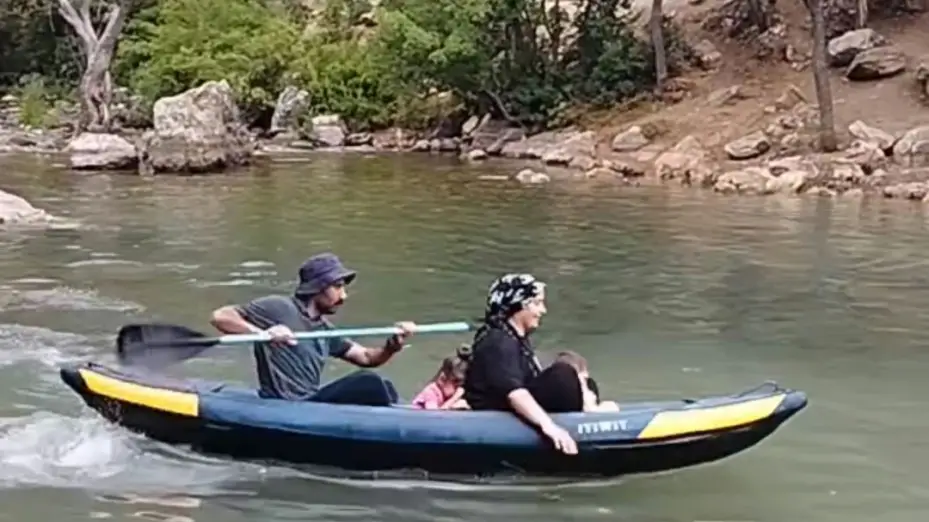 Bozkır’da rafting keyfi: Aygırdibi renkli görüntülere sahne oldu