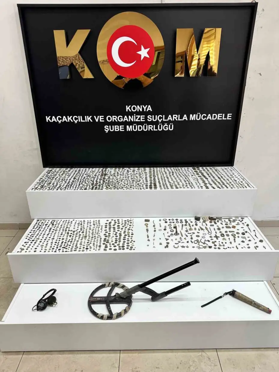 Konya’da tarihi eser operasyonu
