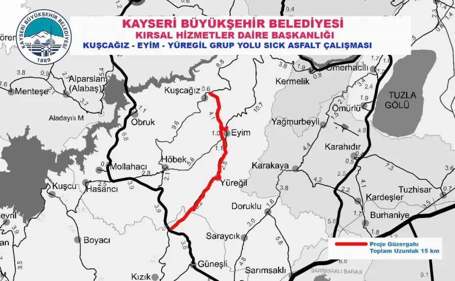 Başkan Büyükkılıç: "3 mahalleyi bağlayan grup yola 107 milyon TL’lik yatırım yaptık"