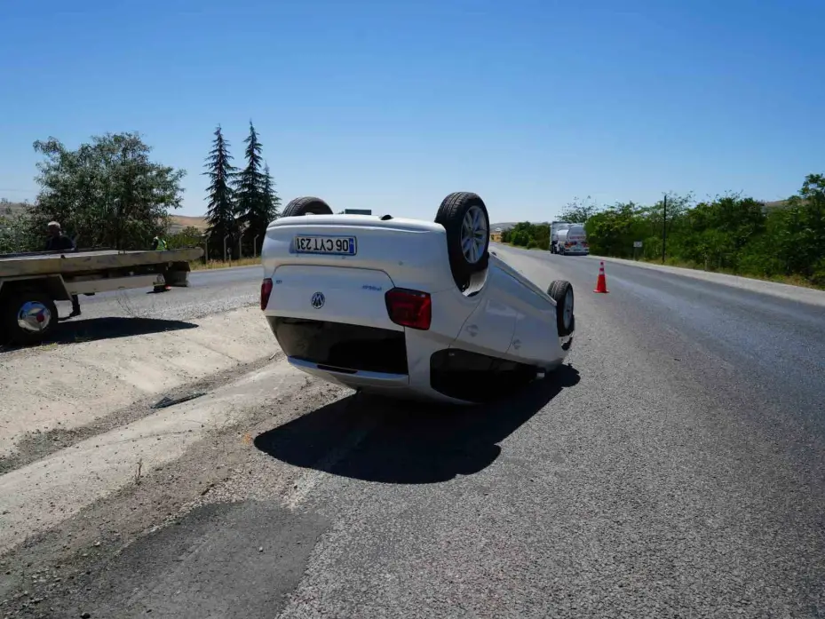 Kırıkkale’de otomobil takla attı: Aynı aileden 6 kişi yaralandı