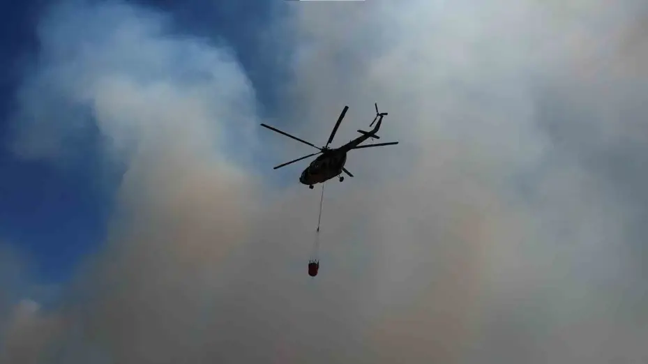 ODTÜ Ormanı’ndaki yangının tahribatı havadan görüntülendi