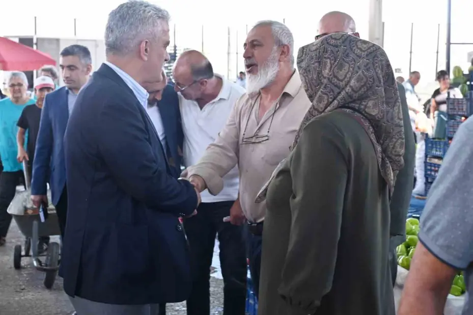 Kırıkkale Valisi Makas’tan pazarcı esnafına ziyaret