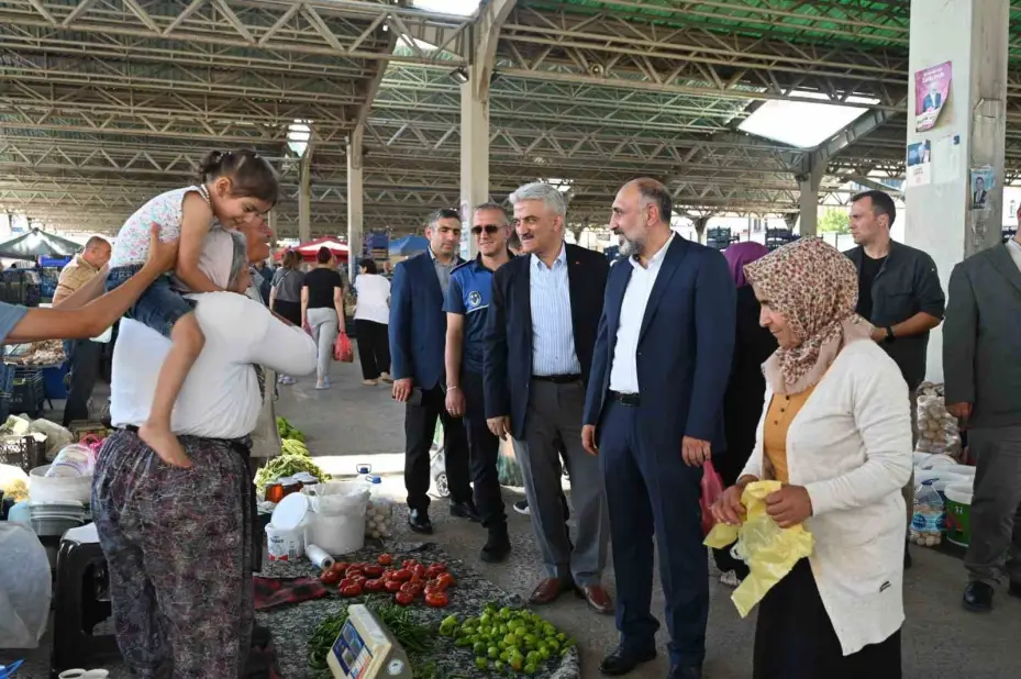 Kırıkkale Valisi Makas’tan pazarcı esnafına ziyaret