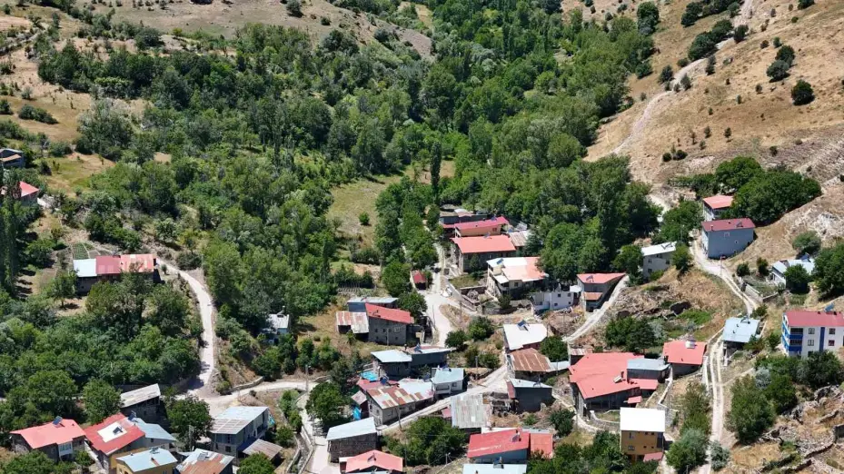 Bozkırın ortasında vahayı andırıyor, yeşilliği ile dikkat çekiyor