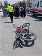Karapınar’da motosiklet ile kamyonet çarpıştı: 1 yaralı