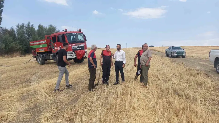 ÇEDAŞ’ın arızalanan trafosu 400 dönüm araziyi küle çevirdi