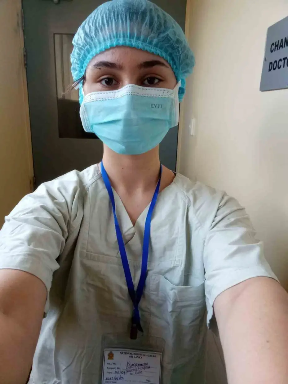(ÖZEL) Lise öğrencisi Nursemin Ünlü, Sri Lanka’da gönüllü sağlık hizmeti verdi