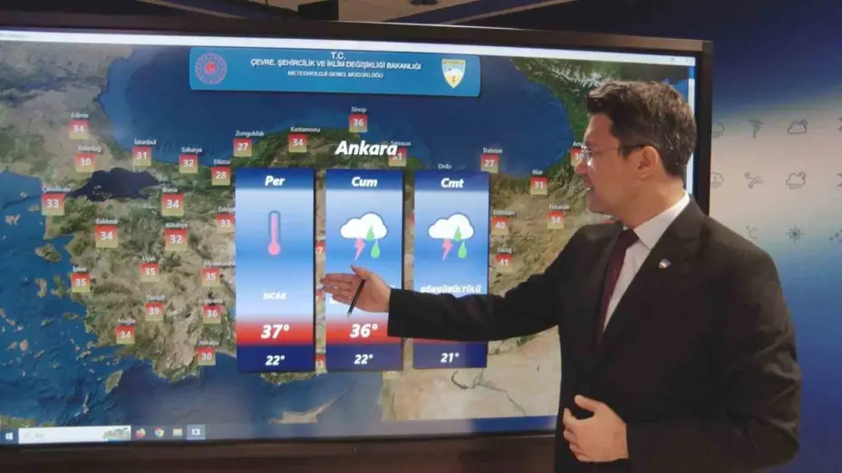 Yarından itibaren sıcaklıklar 3 ila 6 derece azalacak