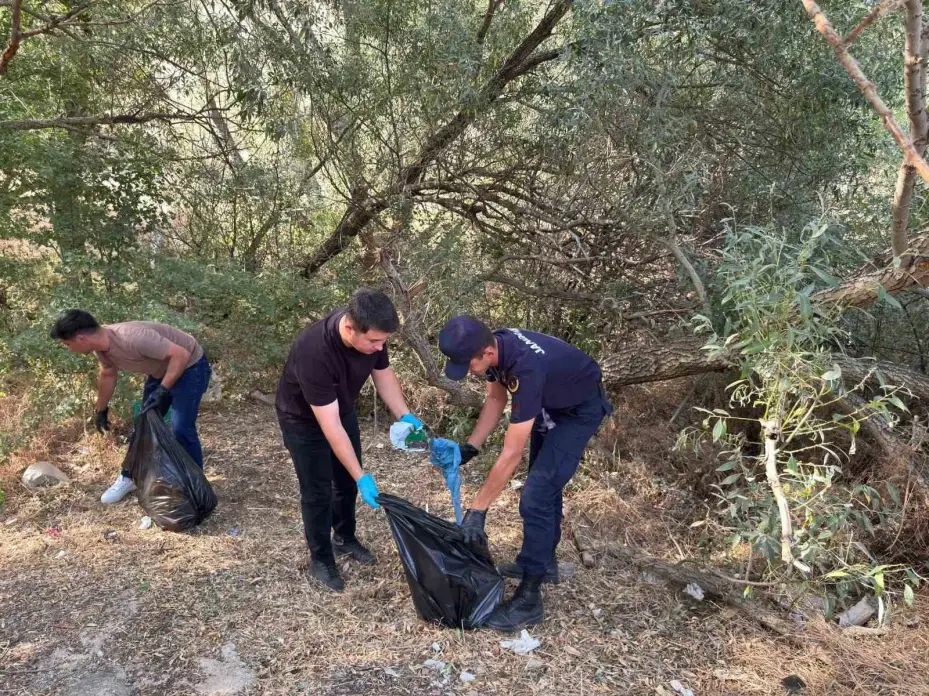 Kırşehir’de orman yangınına önlem: Doğadan 150 kilogram atık toplandı