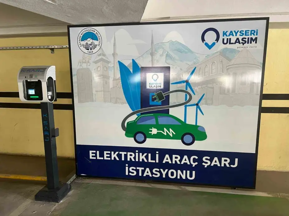 Kayseri Ulaşım AŞ otoparklarına K-ŞARJ desteğiyle temiz enerji altyapısı