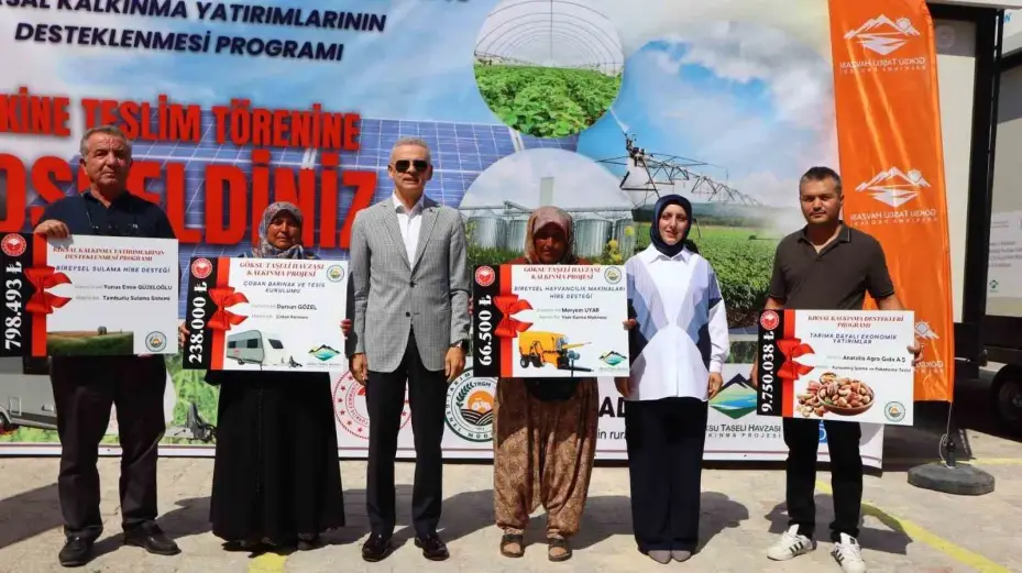 Karaman’da çiftçilere makine desteği
