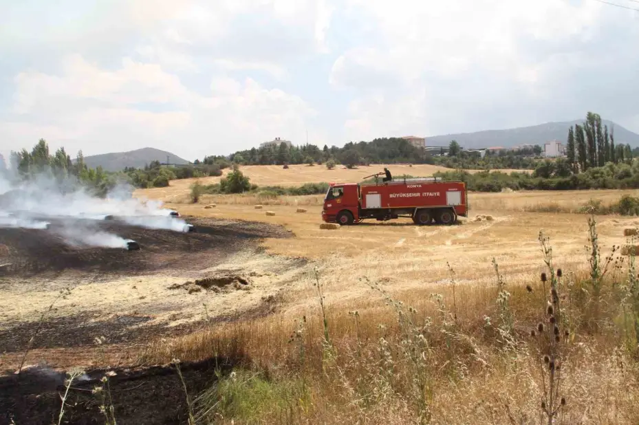Beyşehir’de kampüs yakınlarındaki yangın korkuttu