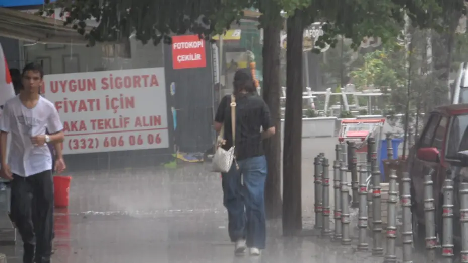 Konya’da sağanak etkili oldu