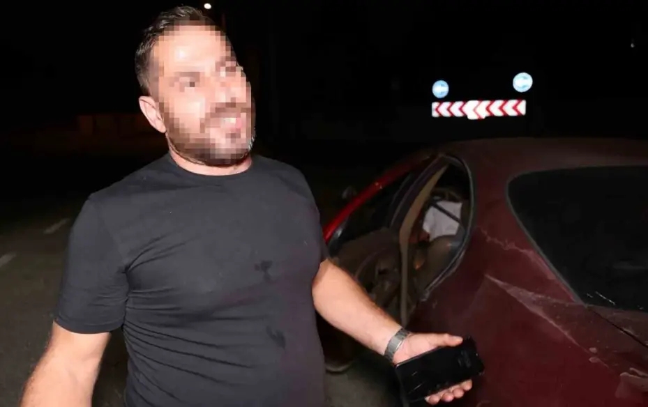 Karadenizli alkollü sürücünün 0.50 promil sevinci kamerada