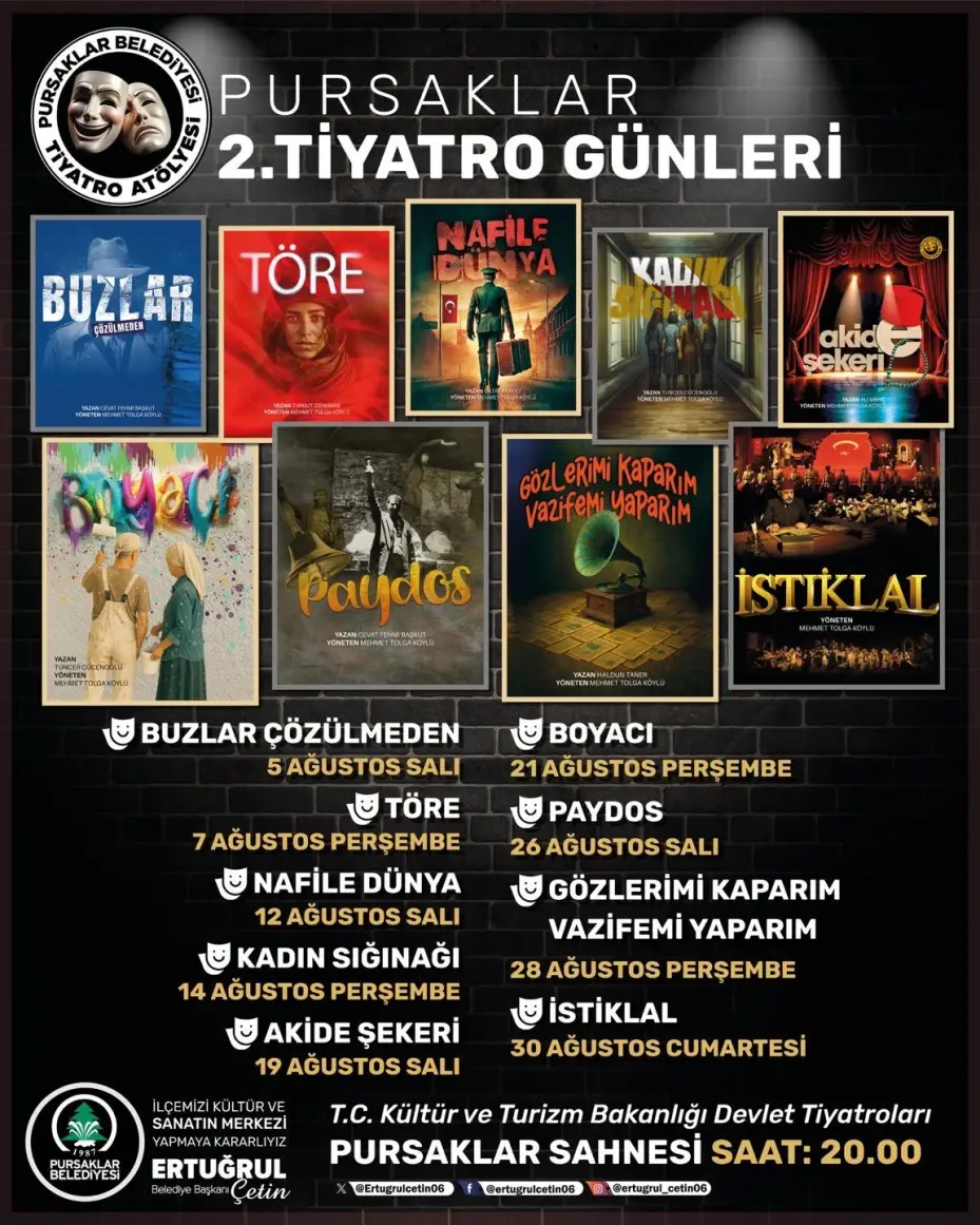 Pursaklar’da perde ‘2’nci Tiyatro Günleri’ için açılıyor