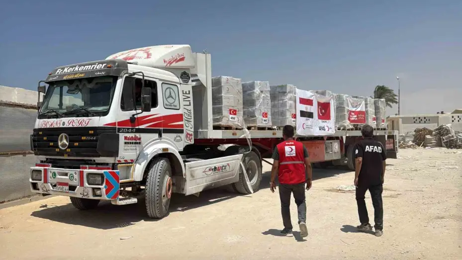 Gazze’ye 165 tırlık umut: Türk Kızılay’dan 3 bin ton gıda yardımı