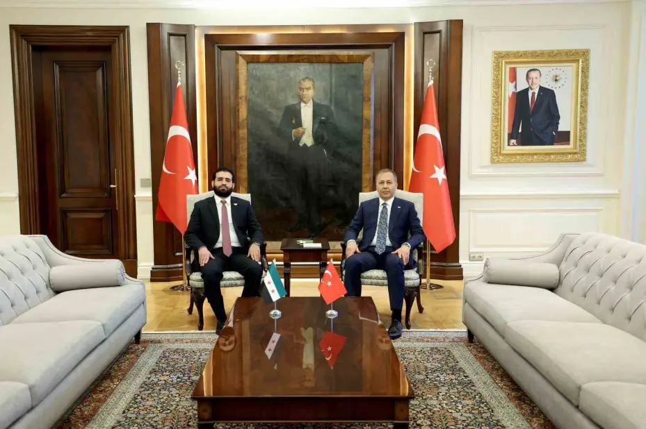 İçişleri Bakanı Yerlikaya, Suriyeli mevkidaşı Hattab ile görüştü