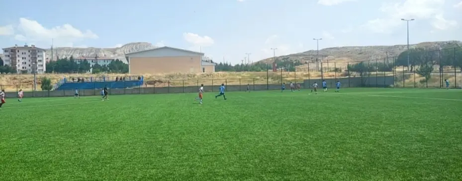 Yeşil sahada Akkışla - Palas Dostluğu