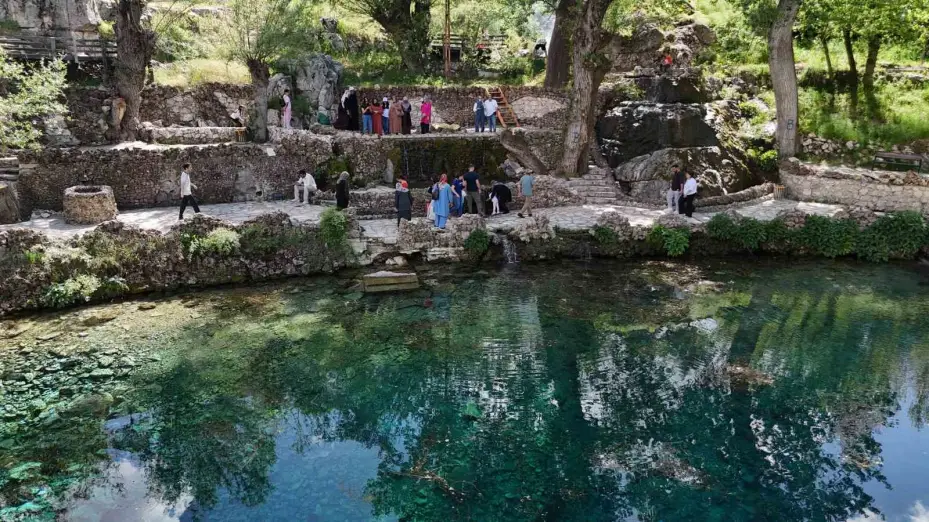 Bozkırın ortasındaki saklı cennetler ziyaretçi akınına uğradı