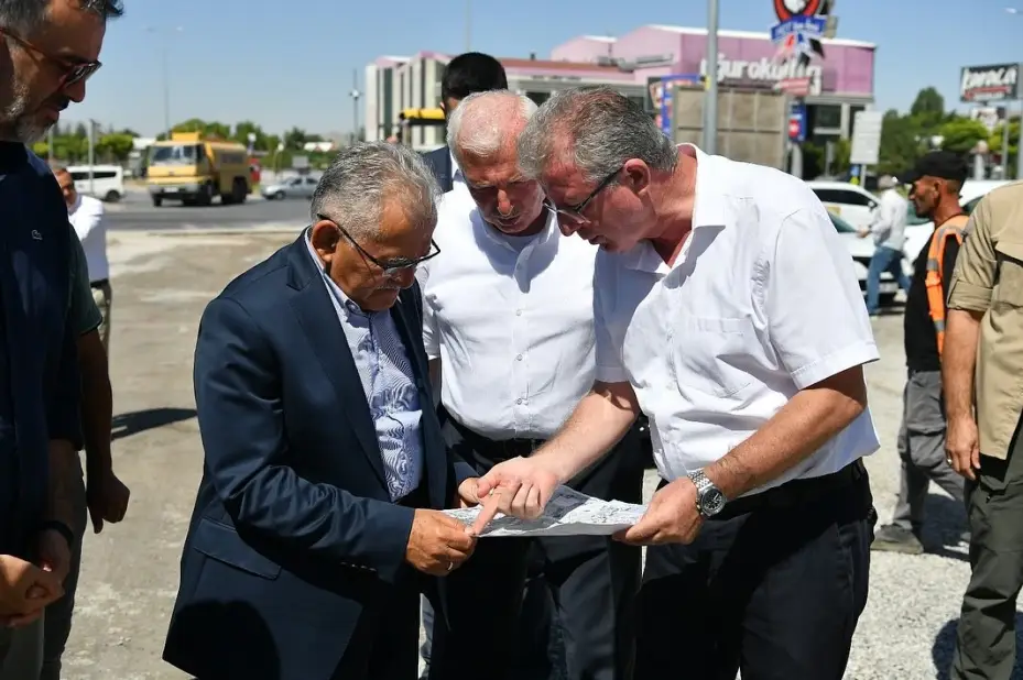 Başkan Büyükkılıç’tan 2 milyon TL’lik Erkilet Bulvarı bağlantı yoluna yakım takip