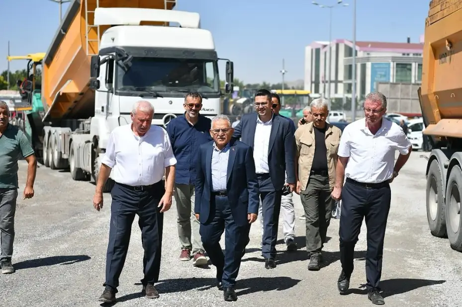 Başkan Büyükkılıç’tan 2 milyon TL’lik Erkilet Bulvarı bağlantı yoluna yakım takip