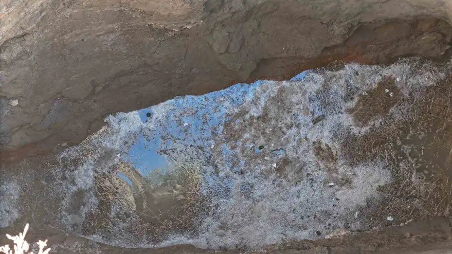 Balıkesir’deki 6.1’lik deprem sonrası Eskişehir’de oluşan obruk dron ile görüntülendi