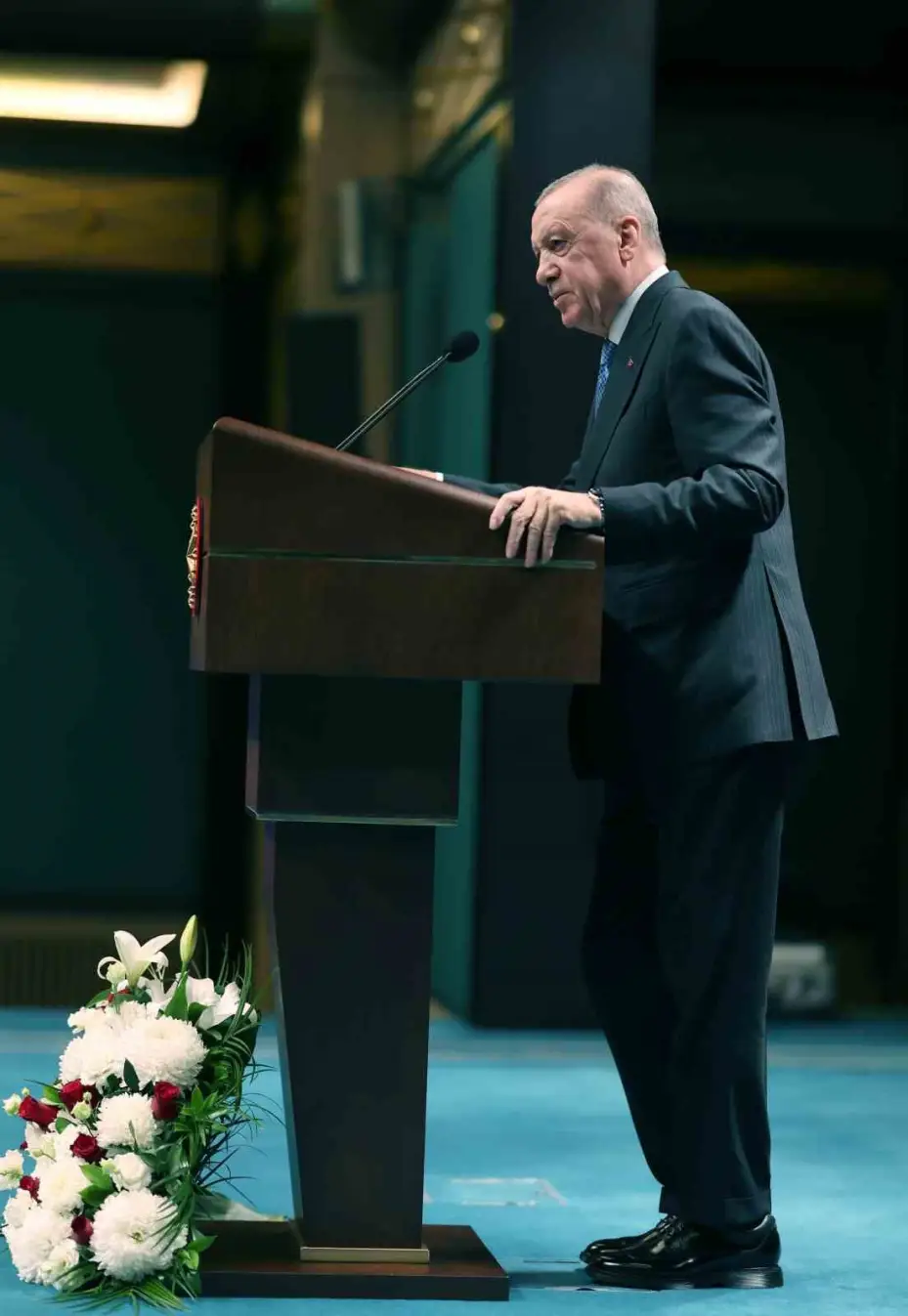 Cumhurbaşkanı Erdoğan: "Ülkemizin çeşitli ayak oyunlarıyla denklem dışına itilmesine asla müsaade etmeyeceğiz"