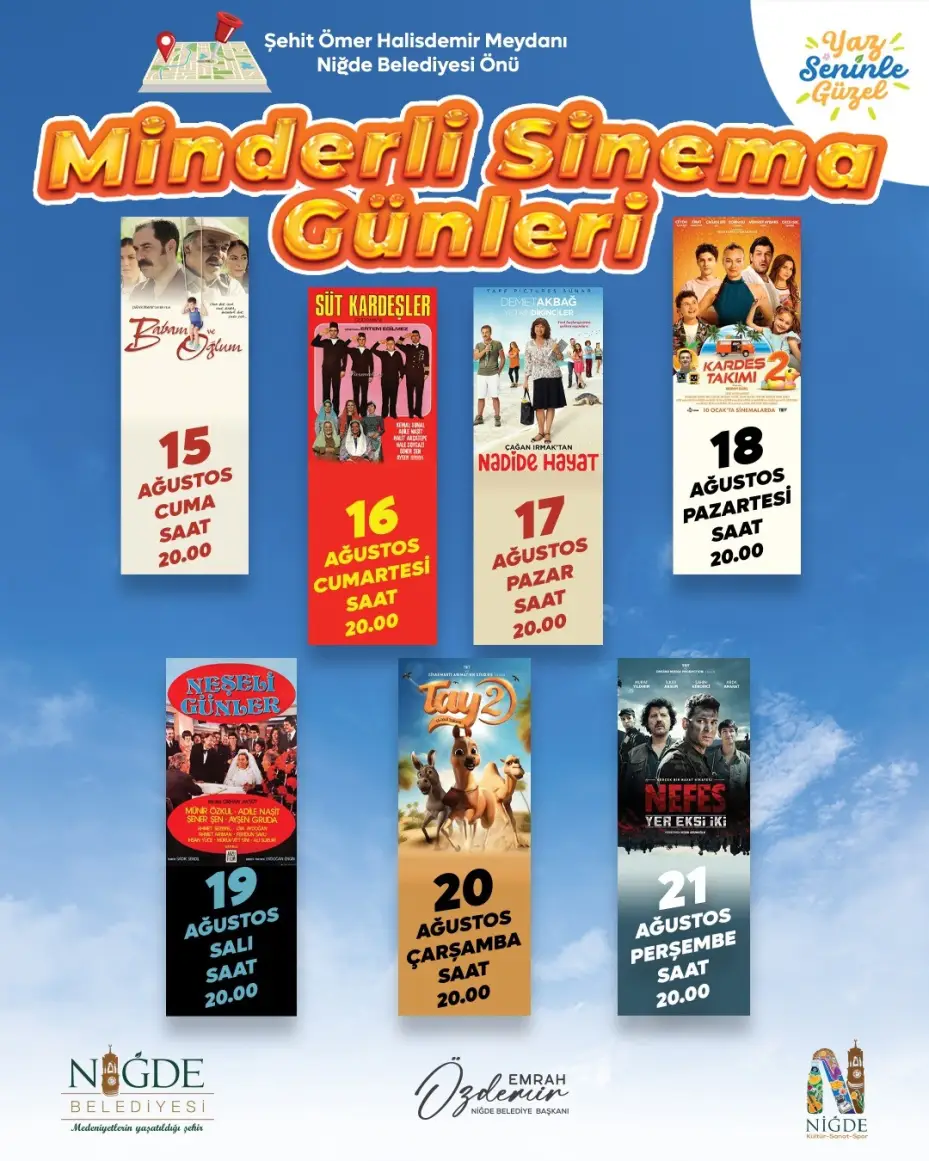 Niğde’de ’minderli sinema’ günleri başlıyor
