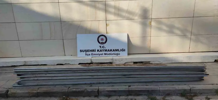 Sivas’ta 3 alüminyum hırsızı yakalandı