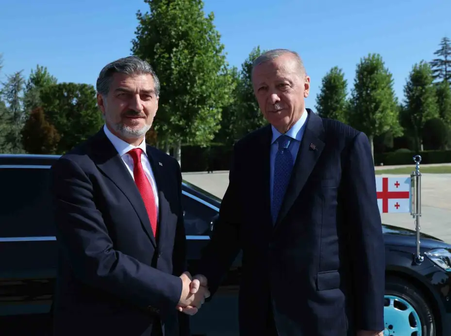 Cumhurbaşkanı Erdoğan, Gürcistan Cumhurbaşkanı Kavelashvili’yi  törenle karşıladı
