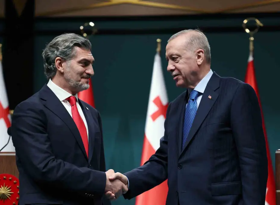Cumhurbaşkanı Erdoğan: "Gürcistan ile yeni ticaret hedefimiz 5 milyar dolara emin adımlarla ilerliyoruz"